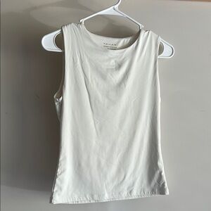 Tahari Women's White Sleeveless Top
